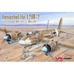 HENSCHEL Hs-129 B-2 & Cañon MK 101 & MK103 -Escala 1/48-  MN-Hobby  48MN002