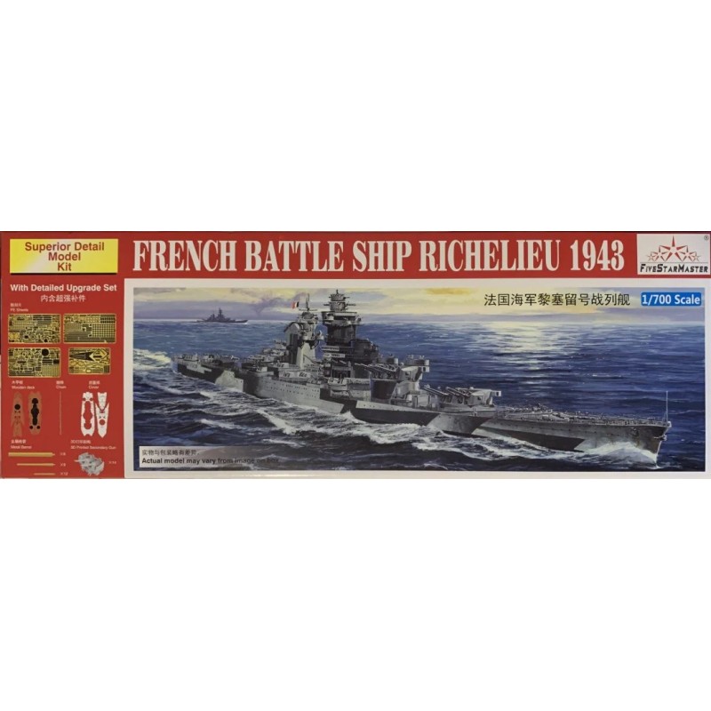 ACORAZADO RICHELIEU 1943 -Escala 1/700- Five Star Master  FSM17001