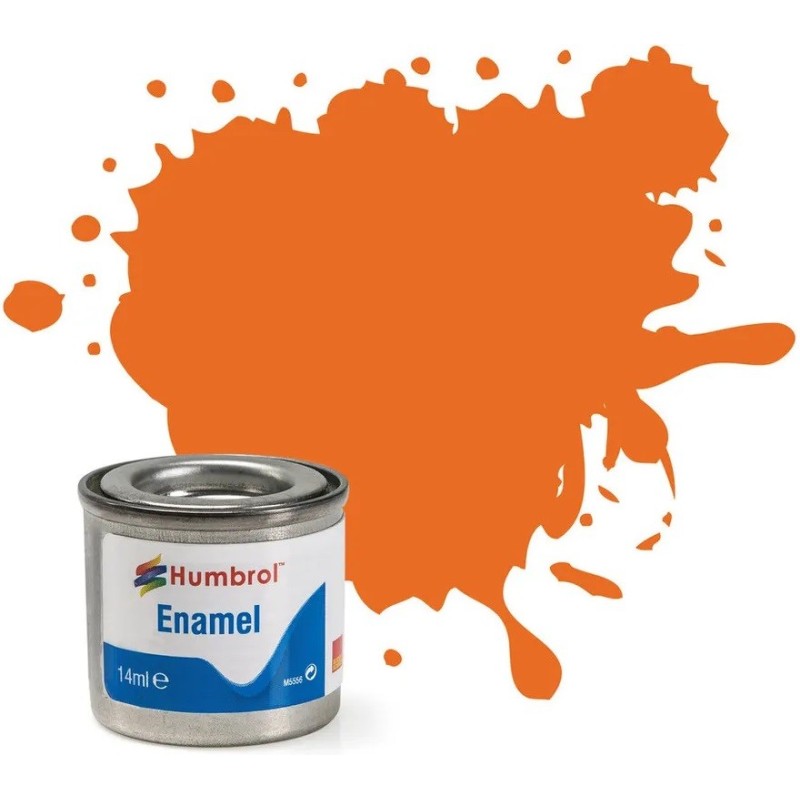 PINTURA ESMALTE NARANJA MATE 14 ml