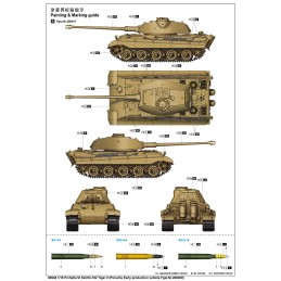 CARRO DE COMBATE SD.KFZ.182 KING TIGER Torre Porsche -Escala 1/16- Trumpeter 00948