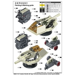 CARRO DE COMBATE SD.KFZ.182 KING TIGER Torre Porsche -Escala 1/16- Trumpeter 00948