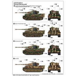 CARRO DE COMBATE Sd.Kfz. 181 Ausf.E Late TIGER I -Escala 1/16- Trumpeter 00945