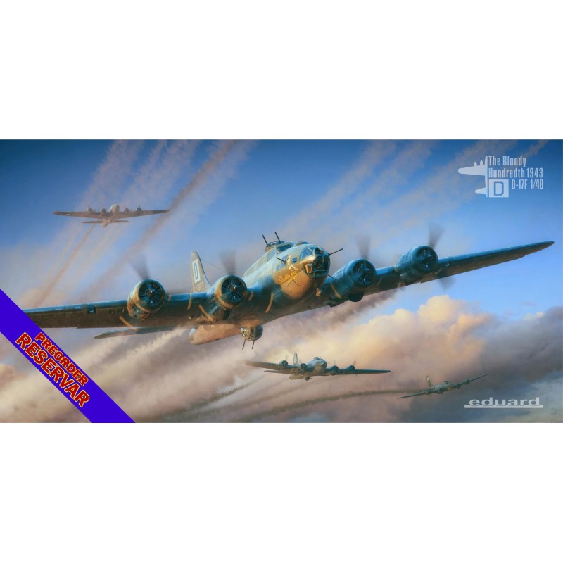 BOEING B-17 F FORTRESS "The Bloody Hundredth 1943" -Escala 1/48- Eduar