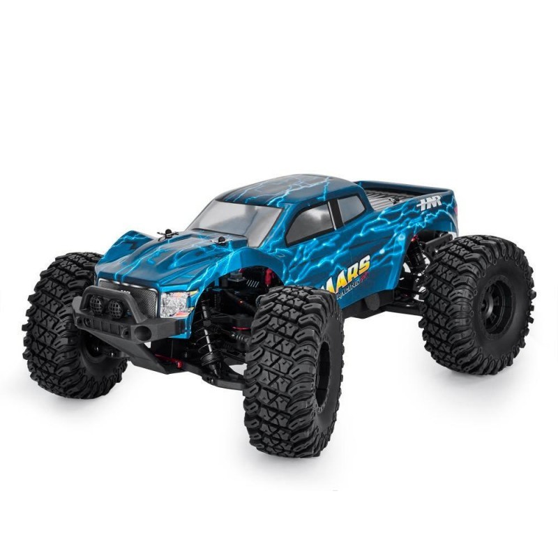 COCHE MARS BAJA 1/10 BRUSHLESS 80A 3600KW HNR9801-DB 4X4 WATERPROOF AZUL OSCURO RTR