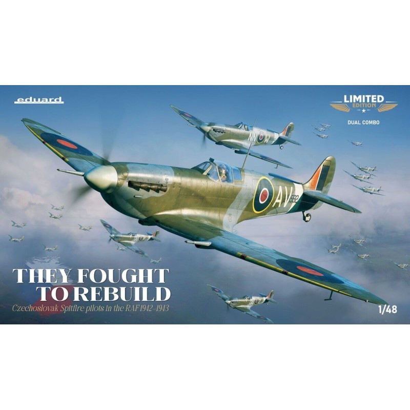 THEY FOUGHT TO REBUILD - Supermarine Spitfire Mk-Vb (Dual Combo - LIMITED) -Escala 1/48- Eduard 11180