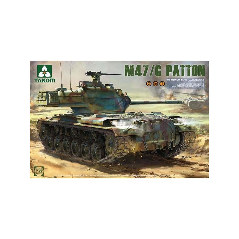 CARRO DE COMBATE M-47 /G PATTON -Escala 1/35- Takom 2070