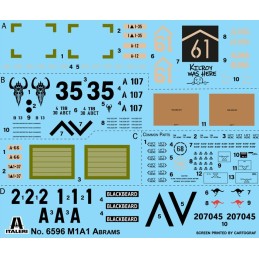 CARRO DE COMBATE M-1 A1 ABRAMS -Escala 1/35- Italeri 6596