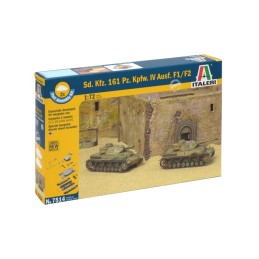 CARRO DE COMBATE PANZER IV Ausf. F1/F2 (2 unidades - Fast assembly) -Escala 1/72- Italeri 7514