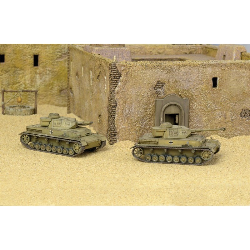 CARRO DE COMBATE PANZER IV Ausf. F1/F2 (2 unidades - Fast assembly) -Escala 1/72- Italeri 7514