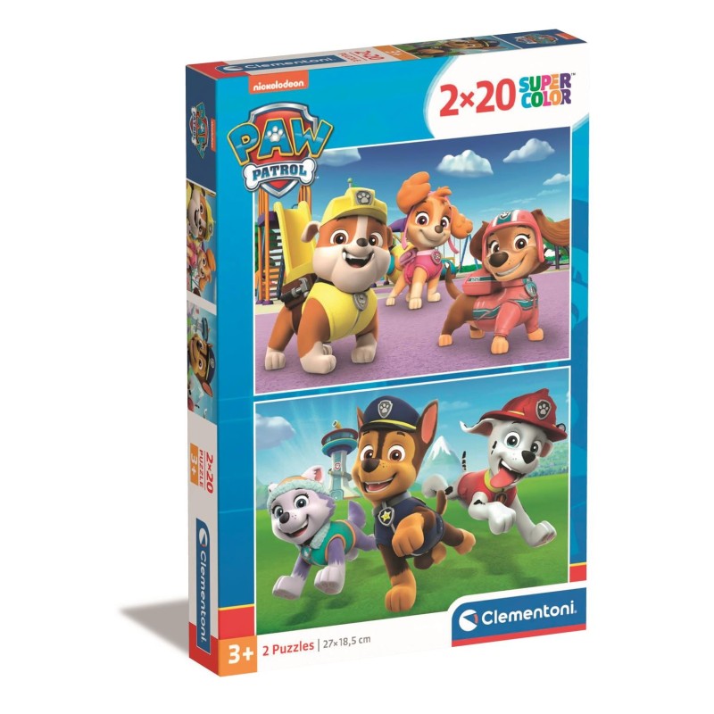 PUZZLE 2 x 20 Pzas. LA PATRULLA CANINA - Clementoni 24800