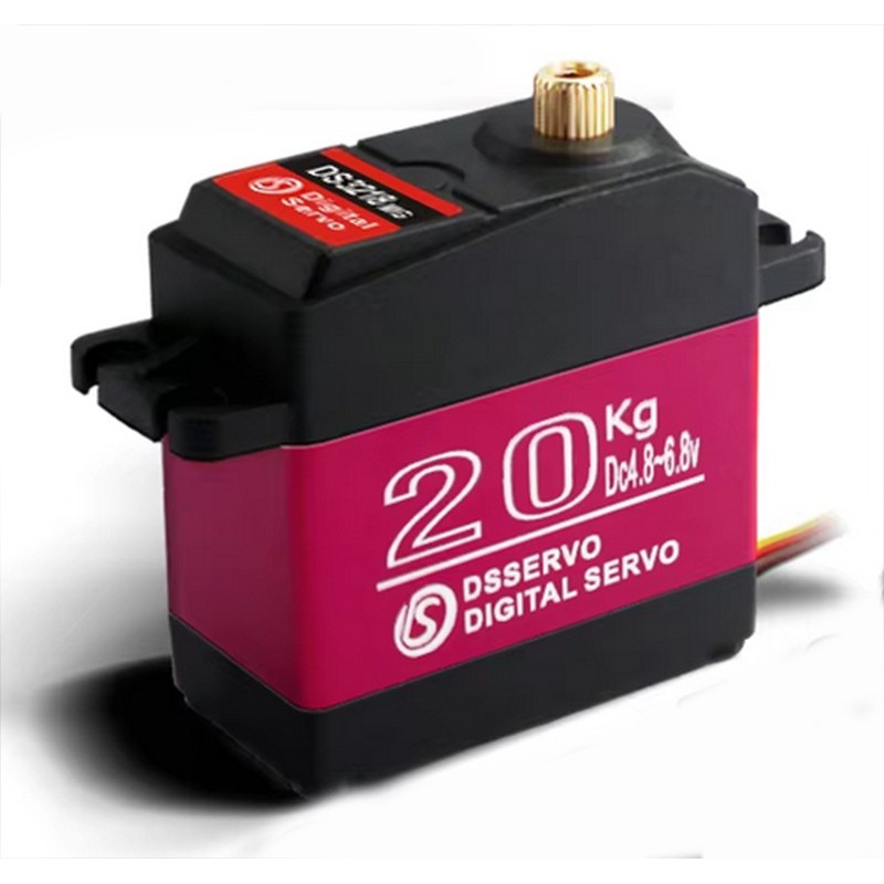 SERVO DIGITAL 20 KG DS3218MG DC4,8V - 6,8V PIñONERIA METALICA - BRAZO METALICO