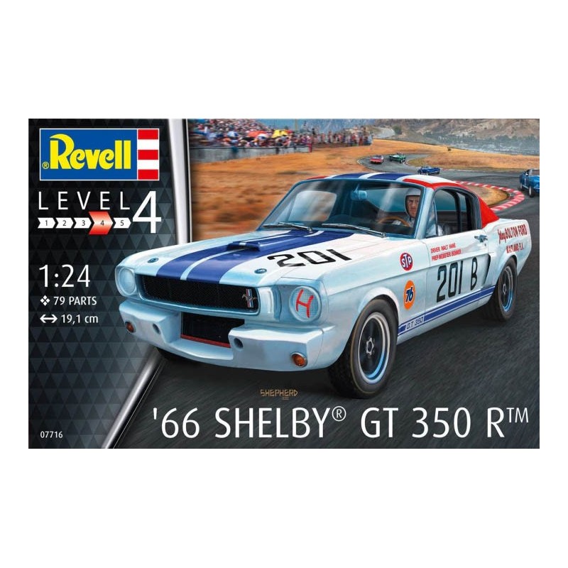 ´66 SHELBY GT 350 R, ESCALA 1/24 REVELL 07716