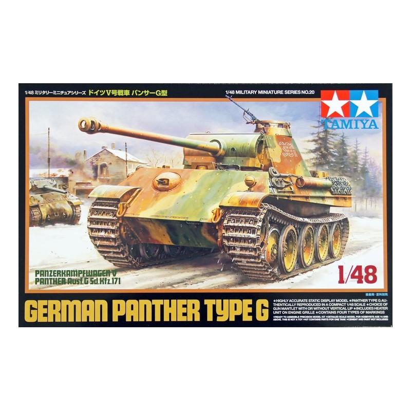 CARRO DE COMBATE Sd.Kfz. 171 PANTHER Ausf. G -Escala 1/48- Tamiya 32520