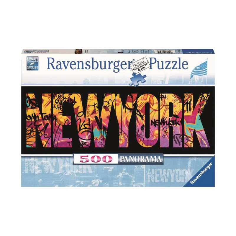 PUZZLE PANORAMA 500 Pzas. NUEVA YORK GRAFITI (700 X 250 mm)