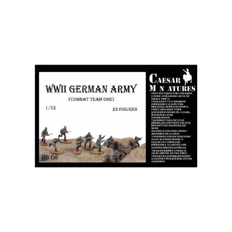 SOLDADOS ALEMANES (Combate Team 1) -Escala 1/72- Caesar Miniatures HB06