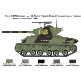 CARRO DE COMBATE M-4 A1 76 mm SHERMAN & Infanteria U.S. Army -Escala 1/35- Italeri 6568