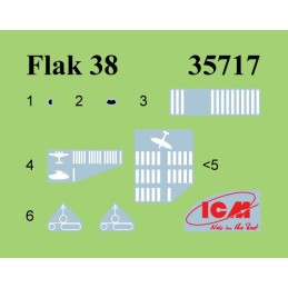 CAÑON ANTIAEREO FLAK-38 (20 mm) -Escala 1/35- ICM 35717