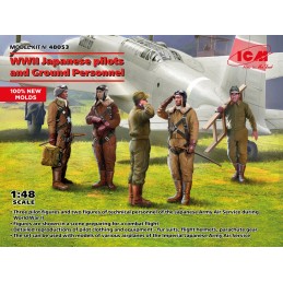 PILOTOS Y PERSONAL DE TIERRA JAPONES -Escala 1/48- ICM 48053