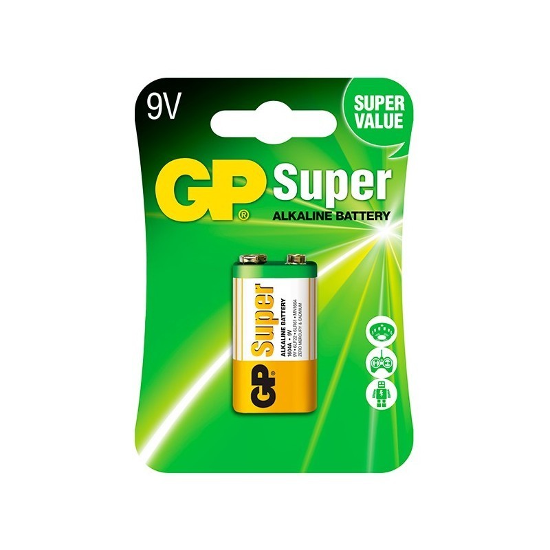 PILA ALCALINA 9V 6LR61 SUPER G-TECH - GP 216251