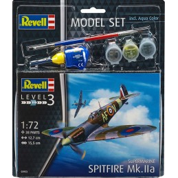 SUPERMARINE SPITFIRE MK-IIa (Pegamento & pinturas) -Escala 1/72- Revell 63953