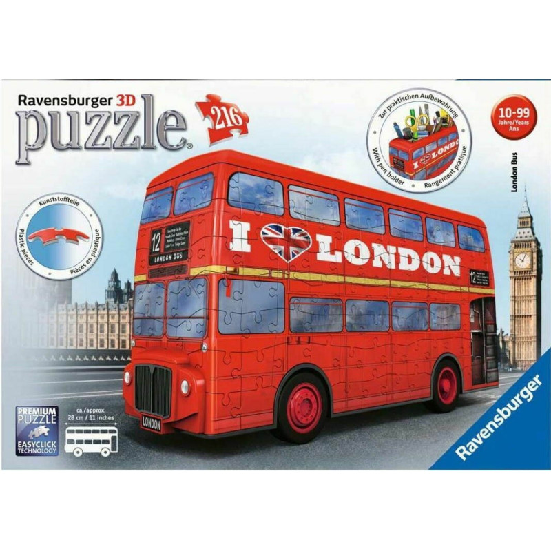 PUZZLE 3D 108 PZS LONDON BUS - RAVENSBURGER 12534