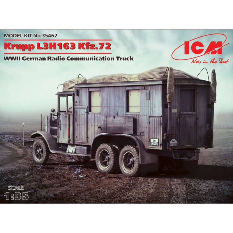 CAMION Sd.Kfz. 72 KRUPP L3H163 (Radio) -Escala 1/35- ICM 35462