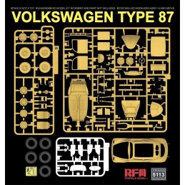 Volkswagen Type 87 (Interiores) -Escala 1/35- RyeField Model 5113