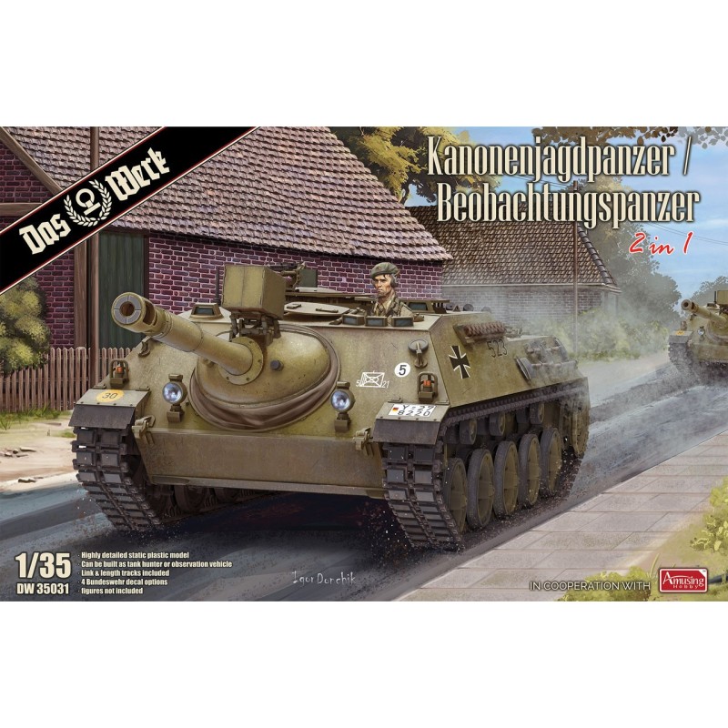 CAZACARROS Kanonenjagdpanzer / Beobachtungspanzer 90 mm -Escala 1/35- Das Werk 35031