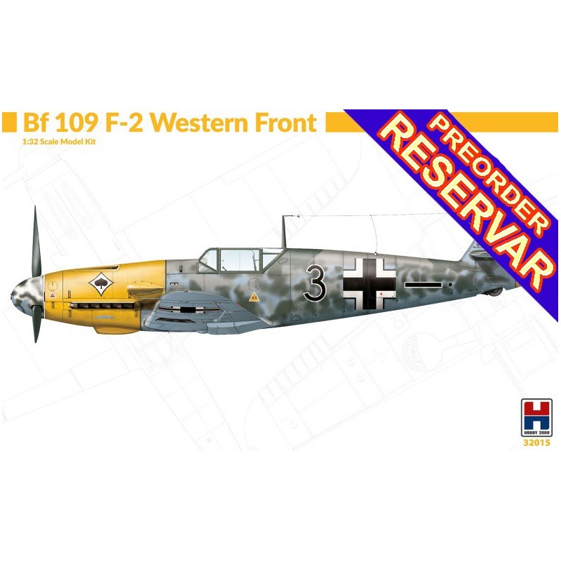 MESSERSCHMITT Bf 109 F-2 "Western Front" -Escala 1/32- Hobby 2000 32015