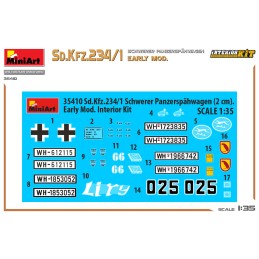 VEHICULO BLINDADO Sd.Kfz.234/1 Schwerer Panzerspahwagen (EARLY) INTERIOR KIT -Escala 1/35- MiniArt 35410
