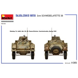 VEHICULO BLINDADO Sd.Kfz.234/3 & SCHWEBELAFETTE 38 (20 mm) -Escala 1/35- MiniArt 35431