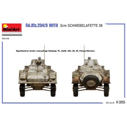 VEHICULO BLINDADO Sd.Kfz.234/3 & SCHWEBELAFETTE 38 (20 mm) -Escala 1/35- MiniArt 35431