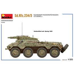 VEHICULO BLINDADO Sd.Kfz.234/3 SCHWERER PANZERSPÄHWAGEN "STUMMEL" -Escala 1/35- MiniArt 53001