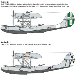 CANT Z 501 GABBIANO (España) -Escala 1/72- Italeri 112