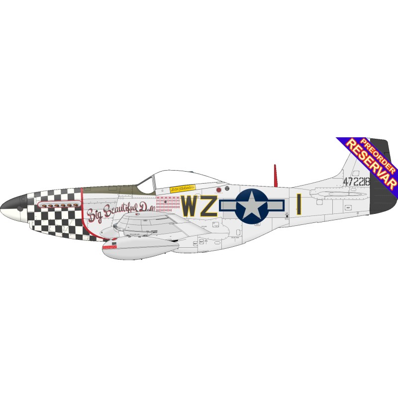 NORTH AMERICAN P-51D Mustang PROFIPACK -Escala 1/72- Eduard 70173