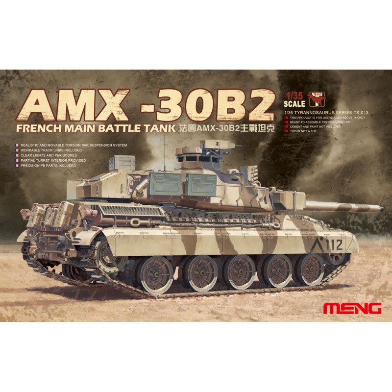 CARRO DE COMBATE AMX-30 B2 -Escala 1/35- Meng Model TS-013