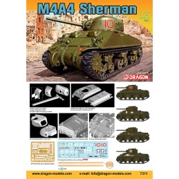 CARRO DE COMBATE M-4 A4 SHERMAN -Escala 1/72- Dragon Models 7311