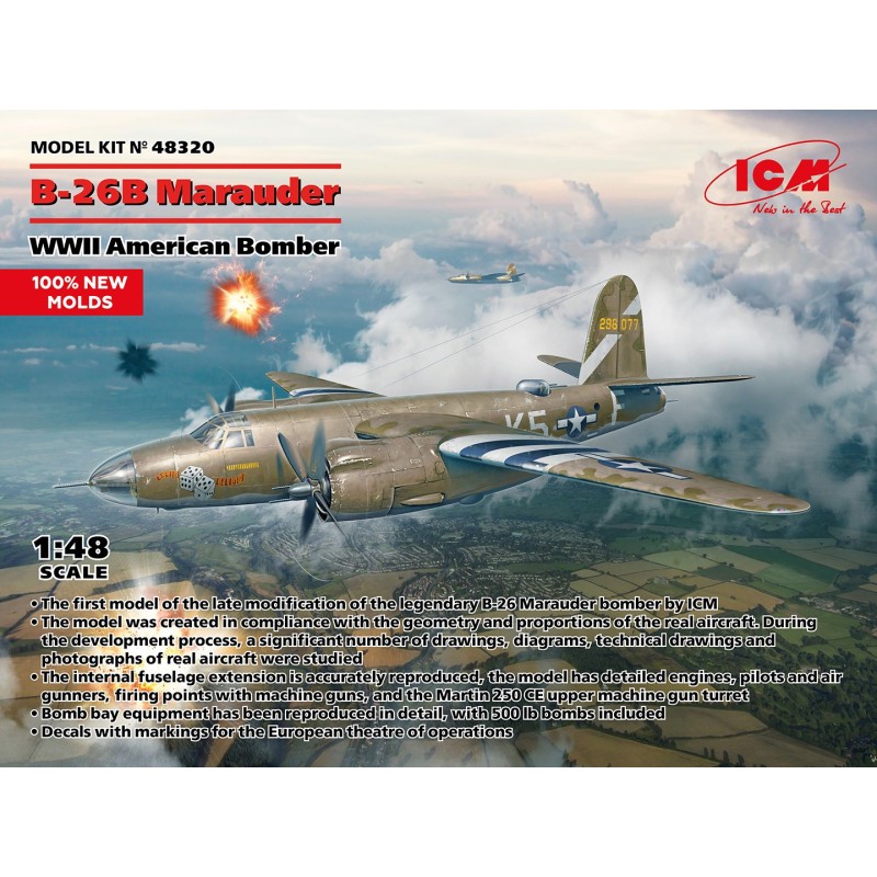 MARTIN B-26 B MARAUDER -Escala 1/48- ICM 48320