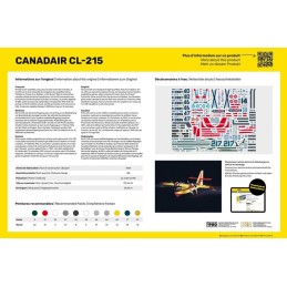 CANADAIR CL-215 (España) Pintura & pegamento -Escala 1/72- Heller 56373