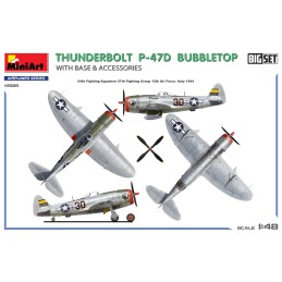 REPUBLIC P-47 D THUNDERBOLT & BASE + ACCESORIOS -Escala 1/48- MiniArt 48018