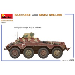 VEHICULO BLINDADO Sd.Kfz.234/2 & MG151 Drilling (Interiores) -Escala 1/35- MiniArt 40014