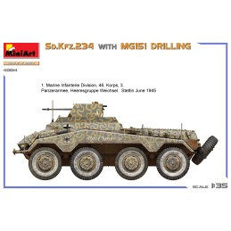 VEHICULO BLINDADO Sd.Kfz.234/2 & MG151 Drilling (Interiores) -Escala 1/35- MiniArt 40014