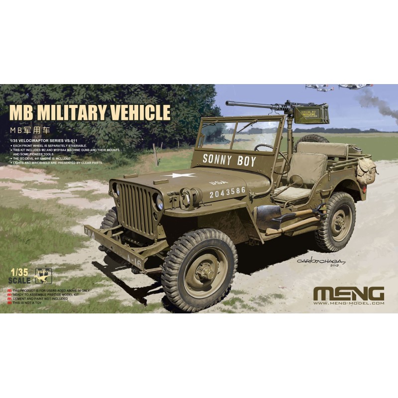 JEEP WILLYS "U.S. Army" -Escala 1/35- Meng Model VS-011