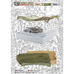 RED DE CAMUFLAJE MODERNA VERDE JUNGLA -Escala 1/35- AFV Club AC35020