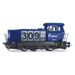 LOCOMOTORA DIESEL MANIOBRAS 309 FESAVA - DIGITAL - ESCALA H0 - ELECTROTREN HE2028D