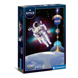 PUZZLE 500 Pzas Space Collection: PASEO ESPACIAL - CLEMENTONI 35106