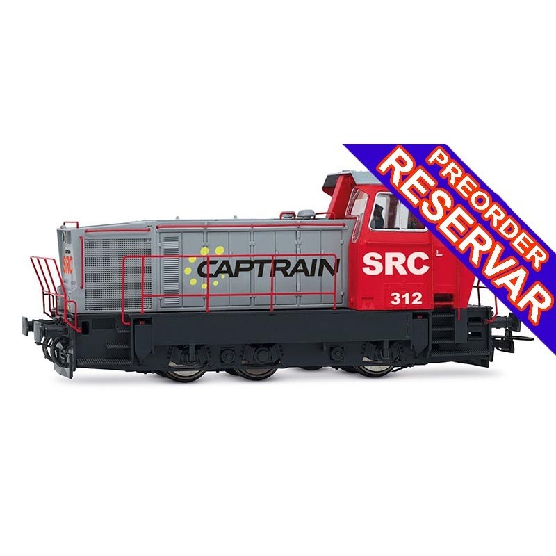 LOCOMOTORA DIESEL MANIOBRAS 312 SRC-CAPTRAIN - DIGITAL - ESCALA H0 - ELECTROTREN HE2029D