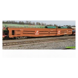 VAGON PORTACOCHES RENFE Uaks - Pecovasa - ESCALA H0 - ELECTROTREN HE4044