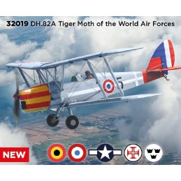 de HAVILLAND D.H. 82 A TIGER MOTH (World Air Forces) -Escala 1/32- ICM 32019