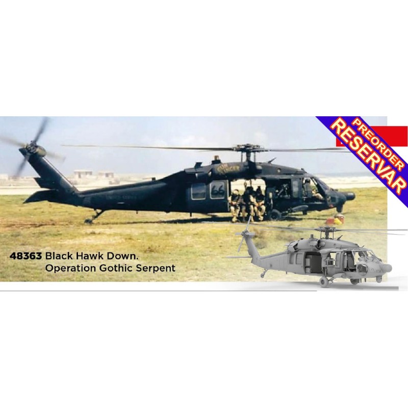 Sikorsky UH-60 Black Hawk "Operation Gothic Serpent" -Escala 1/48- ICM 48363